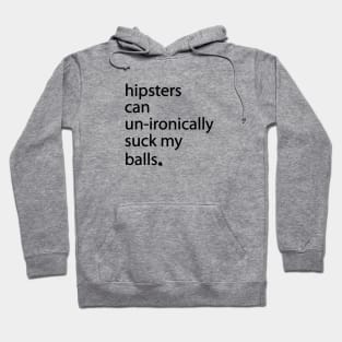 Hipster Balls (Black) Hoodie